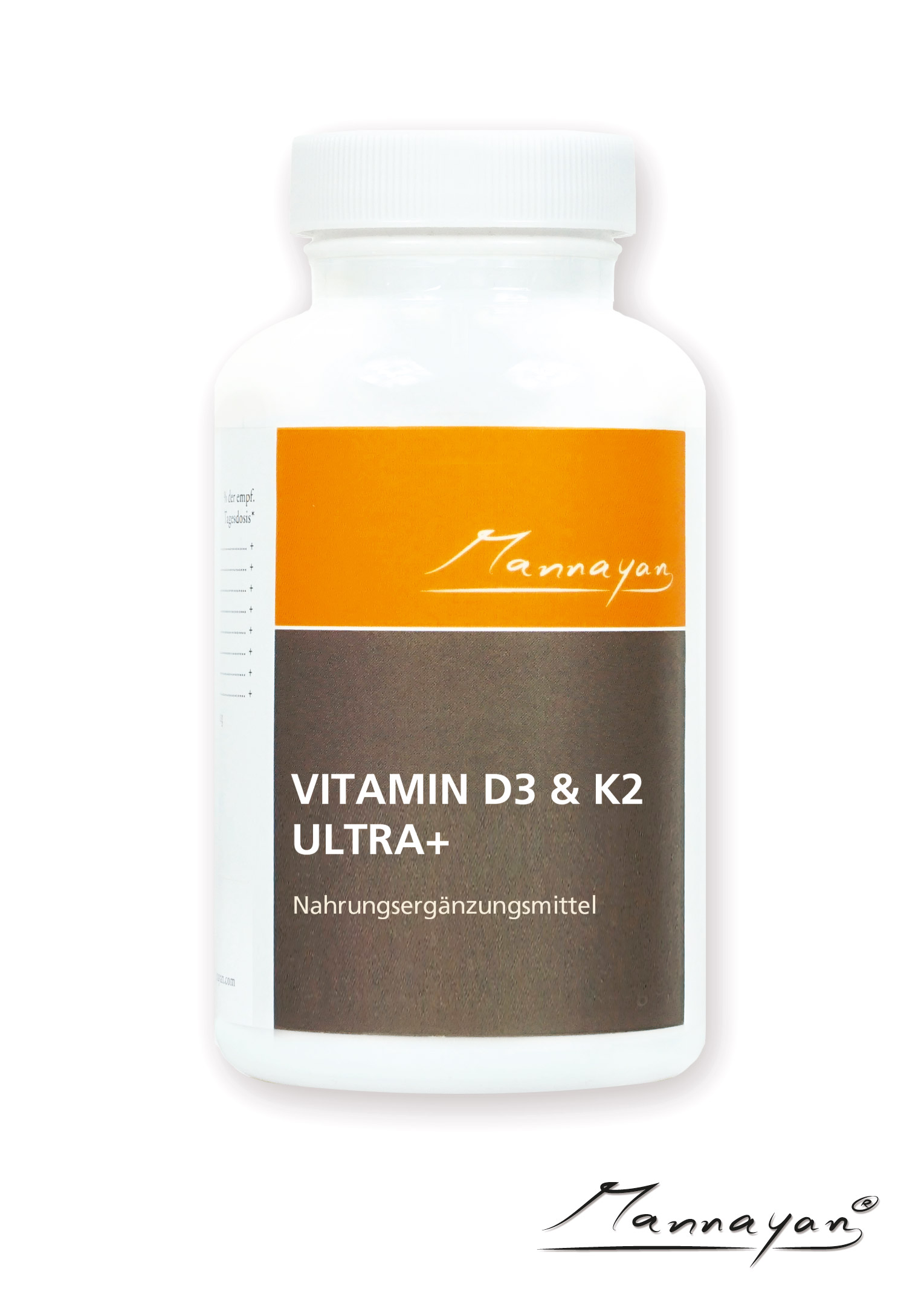 Mannayan VITAMIN D3 & K2 ULTRA + (60 capsules)