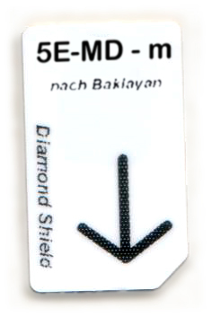 5 Elemente-Metall-Dämpfung Chipcard nach Baklayan
