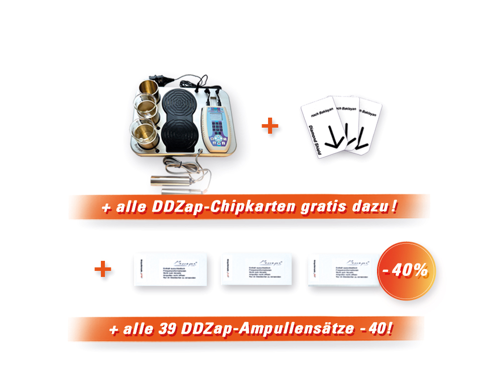 DDZap Complete Bundle - Deep Discharge Zap (incl. DS Professional) + Fractal Amplifier + Ampoule sets + Chipcards