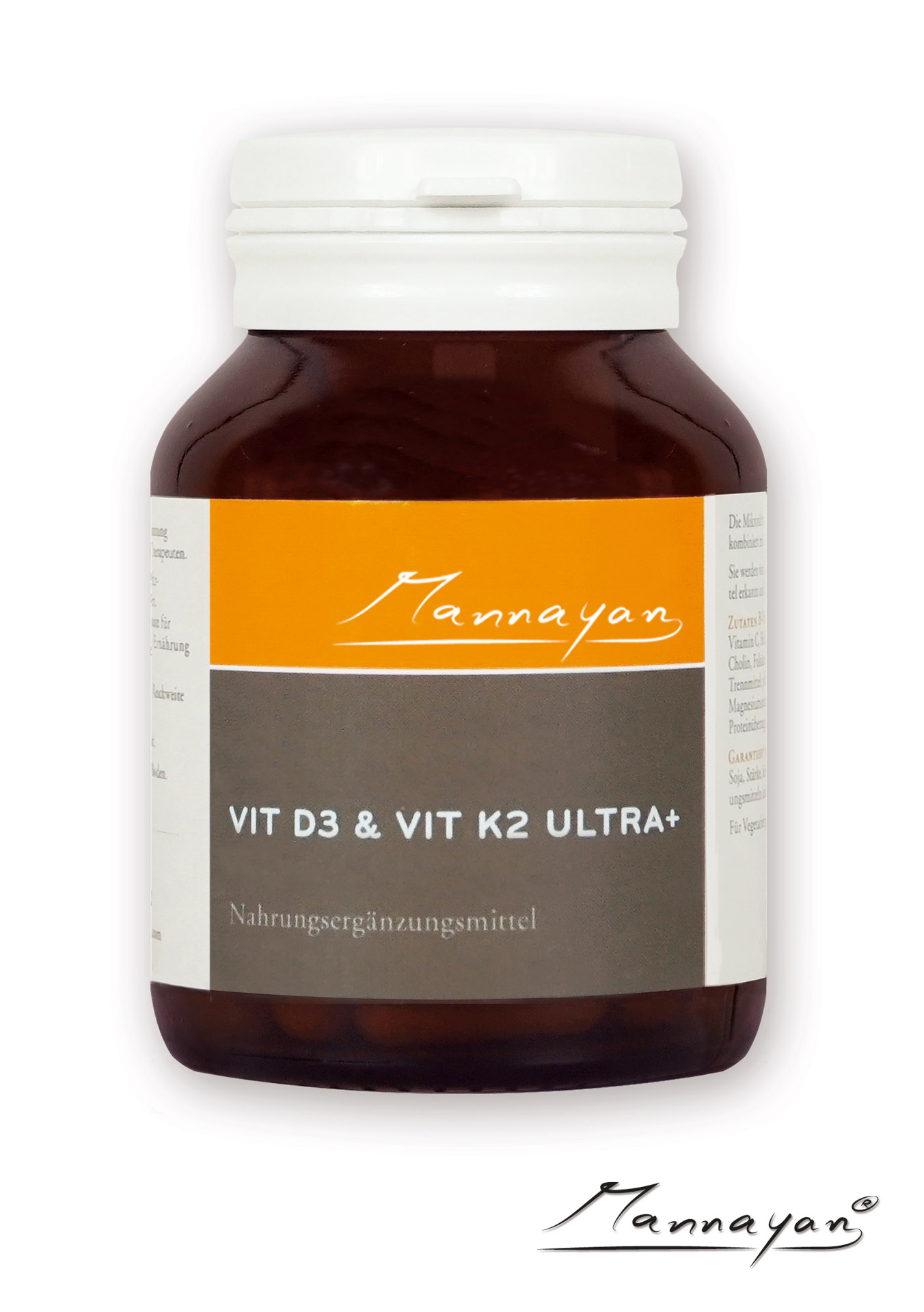 Mannayan VITAMIN D3 & K2 ULTRA + (60 capsules)