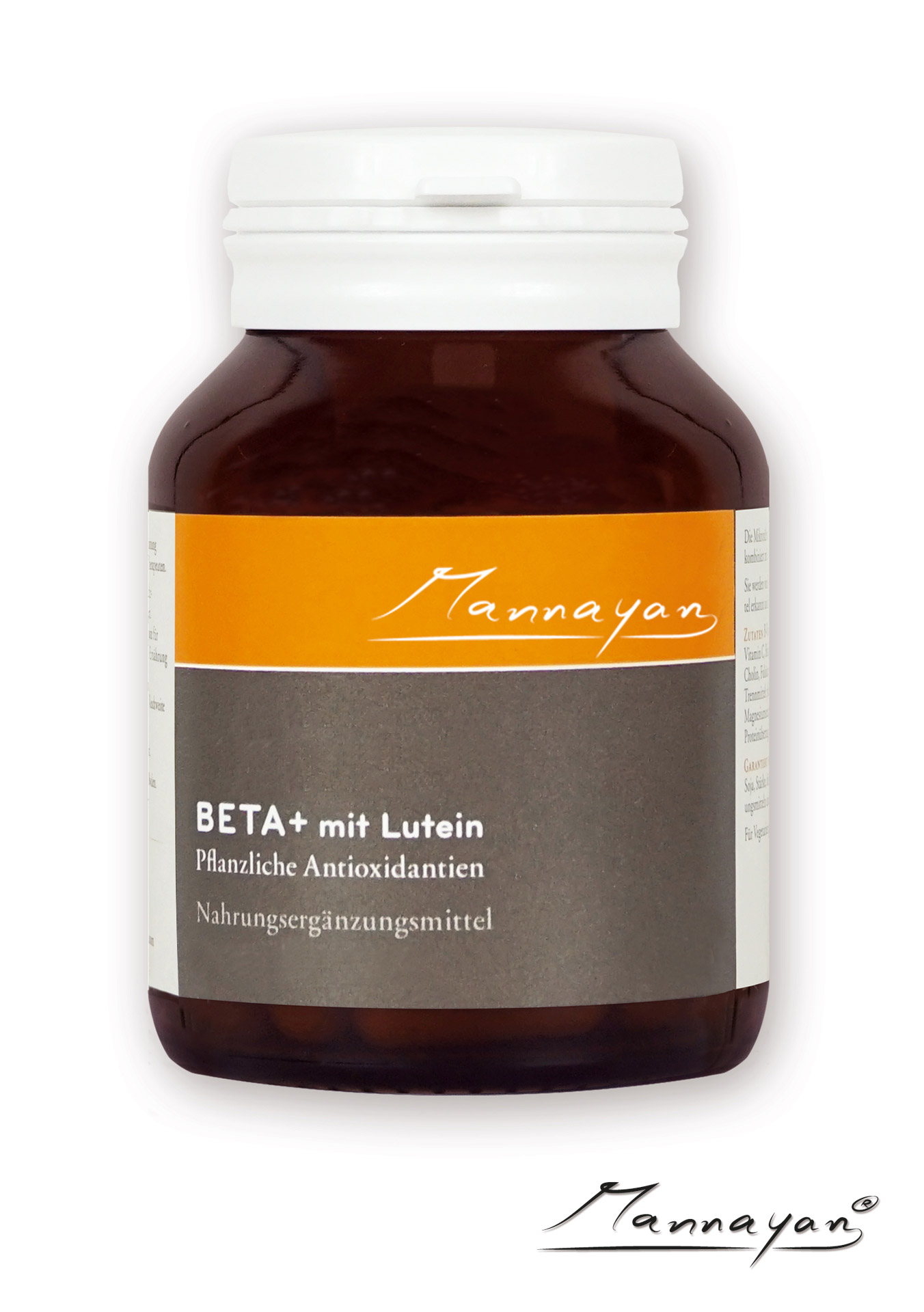 Mannayan BETA + with Lutein (60 capsules) Beta+ mit Lutein von Mannayan