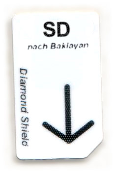 SD -m Chipcard SD Chipcard nach Baklayan für Diamond Shield Zapper