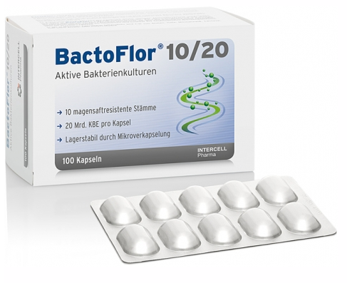 Bactoflor 10/20, Probiotisches Nahrungsergänzungsmittel von Intercell
