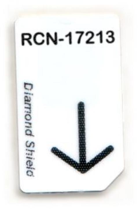 RCN-17213-DS Chipcard für Diamond Shield Zapper