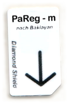 PaReg - m Chipcard nach Baklayan für Diamond Shield Zapper