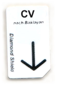CV - m Chipcard CV Chipcard nach Baklayan für Diamond Shield Zapper