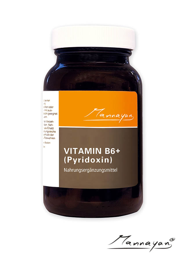 Mannayan  VITAMIN B6 + (Pyridoxine) (60 capsules)
