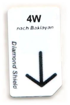 4W  - m Chipcard  4W - 4 Wälle - Chipkarte nach Baklayan