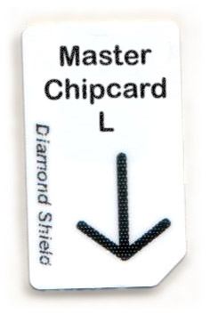 Master Chipcard, Large - 256 slots, rewritable Master Chipcard L, beschreibbar, 256 Slots