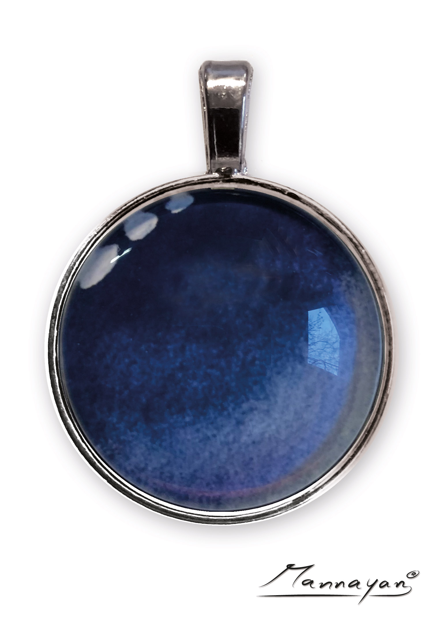 Mannayan E-Blocker Amulett Blau, Anti E-Smog
