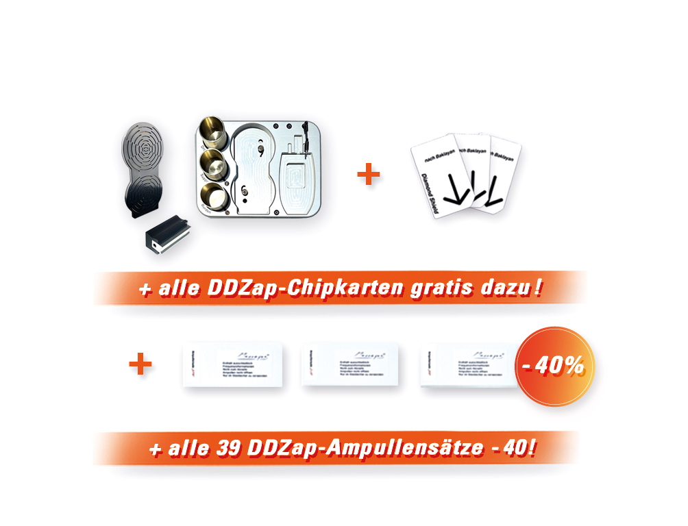 DDZap Bundle - Deep Discharge Zap (without Zapper) + Fractal Amplifier + Tapper set + Ampoule sets + Chipcards